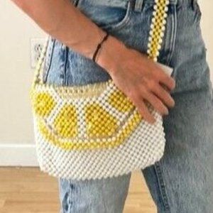 BOUFFANTS and BROKEN HEARTS by Kendra Dandy Beaded Crossbody Bag MSRP $158.00